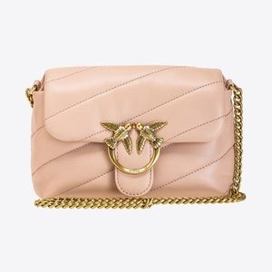 Nude leather purse